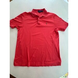 Polo Ralph Lauren Mens Classic Fit Short Sleeve Polo Shirt Red Medium